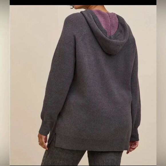 TORRID Breast Cancer Awareness Raglan‎ Hoodie Sweater Size 1 - Picture 2 of 8